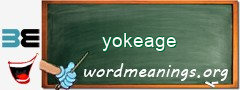 WordMeaning blackboard for yokeage